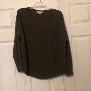 Mixed media sweater top